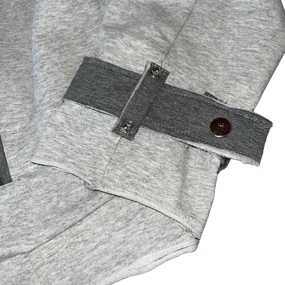 Fleece Jacket Full Zip Sweatshirt Studded - Picture 8 of 13
